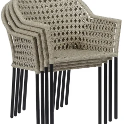 Bord Barcelona, utdragbart + 6 stolar Amalfi