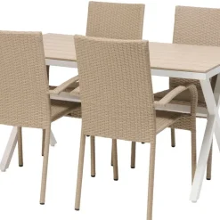 Bord Florens + 4 stolar Rimini