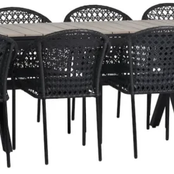 Bord Florens, utdragbart + 8 stolar Amalfi