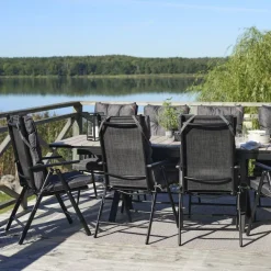 Bord Florens, utdragbart + 8 stolar Neapel