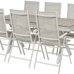 Bord Florens, utdragbart + 6 stolar Neapel