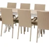 Bord Florens, utdragbart + 8 stolar Rimini