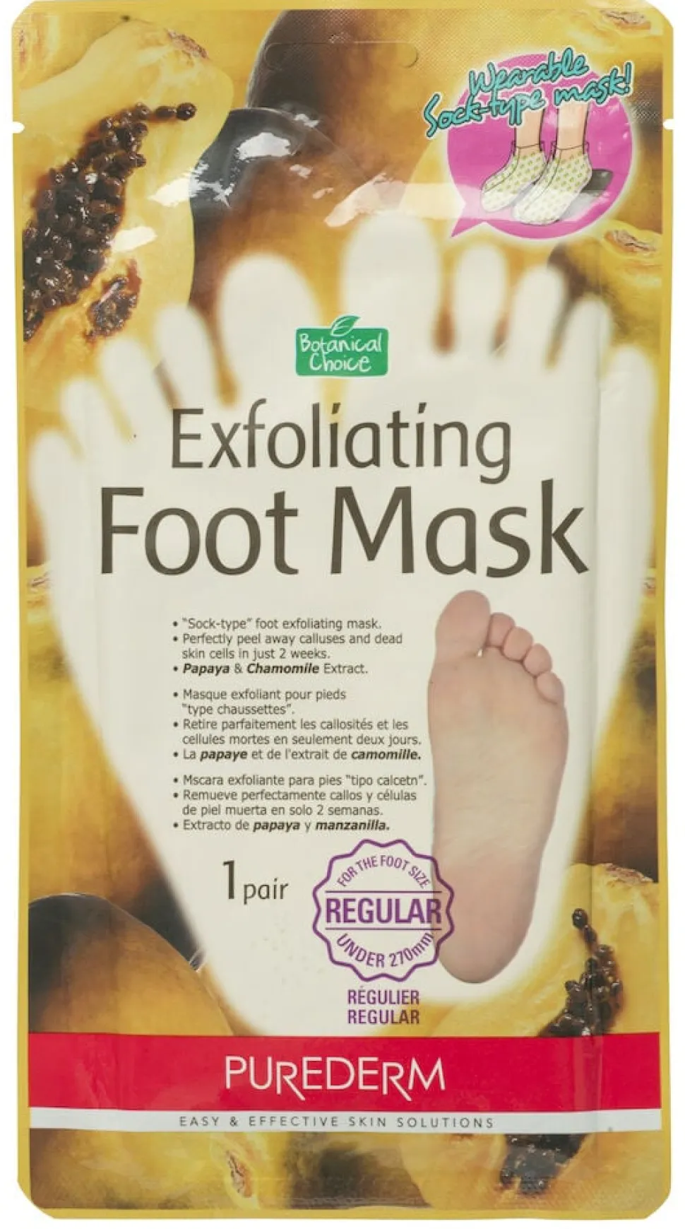 Exfolierande sockor Purederm