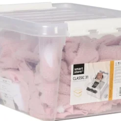 Förvaringslåda med lock Smartstore