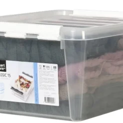 Förvaringslåda med lock Smartstore