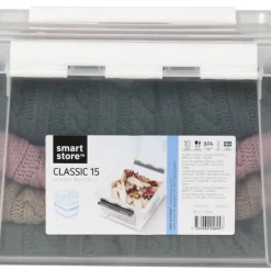 Förvaringslåda med lock Smartstore