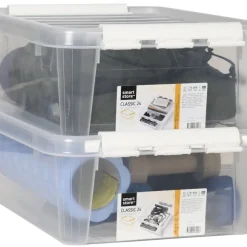 Förvaringslåda med lock Smartstore