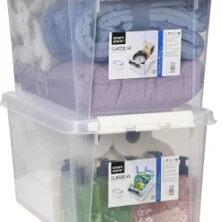 Förvaringslåda med lock Smartstore