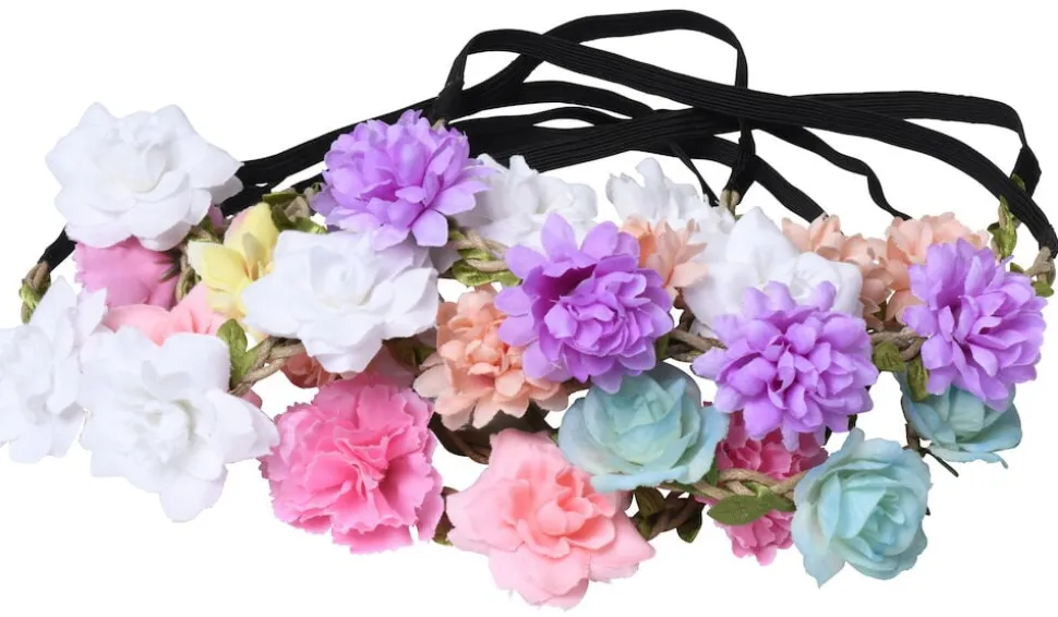 Hårband med blommor