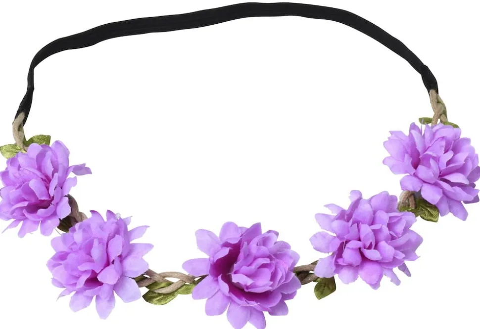 Hårband med blommor