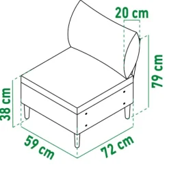 Loungemodul Porto