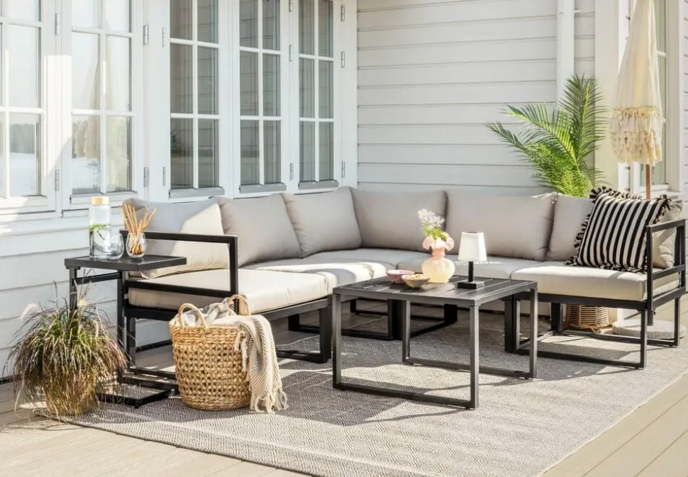 Loungeset Verona, 5 delar + bord