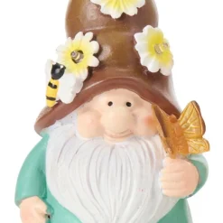 Mini-trädgårdsfigur med solceller
