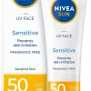 Solkräm, ansikte Nivea