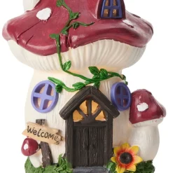 Trädgårdsfigur med solceller Mushroom